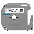 Brother M-131 Black-On-Clear Tape, 0.5" x 25' 1 thumbnail image