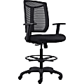 Lorell® Mesh Back Air Grid Seat Stool, Black 1 thumbnail image