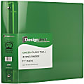 JAM PAPER 3 Ring Plastic Binder, 1.5 inch, Green, Sold Individually 1 thumbnail image