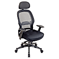 Office Star™ Professional Deluxe Matrex® Mesh Chair, 55"H x 27"W x 27"D, Black/Gunmetal