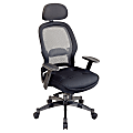 Office Star™ Professional Deluxe Matrex® Mesh Chair, 55"H x 27"W x 27"D, Black/Gunmetal 1 thumbnail image