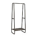 Linon Blaisdell Tall Clothing Rack, 60”H x 27-1/4”W x 15-3/4”D, Pewter