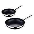 Bergner 2-Piece Stainless Steel Non-Stick Fry Pan Set, Silver 1 thumbnail image