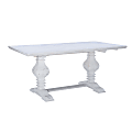Powell Halpin Dining Table, 30-1/4”H x 66-4/5”W x 37-3/4”D, White 1 thumbnail image
