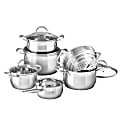 Bergner Stainless-Steel Induction-Ready 10-Piece Cookware Set, Stainless Steel 1 thumbnail image
