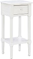 Linon Nolla Accent Table With Drawer, 29-1/2”H x 14”W x 13”D, White
