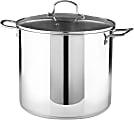 Bergner Essentials Stainless Steel Stock Pot, 20-Quart, Silver