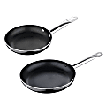 Bergner 2-Piece Aluminum Non-Stick Fry Pan Set, Black 1 thumbnail image