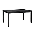 Linon Dixie Dining Table, 30”H x 60”W x 36”D, Dark Charcoal 1 thumbnail image