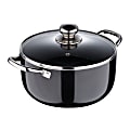 Bergner 7.3-Quart Aluminum Non-Stick Dutch Oven, Black