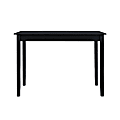 Linon Dixie Tavern Table, 36-1/4”H x 52”W x 28”D, Dark Charcoal