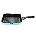 Bergner Aluminum Grill Pan, 11", Retro Blue