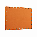 Linon Burke Burlap Nailhead Corkboard, 24" x 36", Orange/Silver 1 thumbnail image