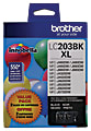 Brother® LC203 Black High-Yield Ink Cartridges, Pack Of 2, LC2032PKS