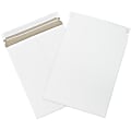 Office Depot® Brand Self-Seal Stayflats® Plus Mailers, 9" x 11 1/2", White, Pack of 25 