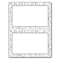 Gartner Studios® 2-Up Invitations, 5 1/2" x 8 1/2", Silver Swirl, Pack Of 12 1 thumbnail image