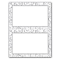 Gartner Studios® 2-Up Invitations, 5 1/2" x 8 1/2", Silver Swirl, Pack Of 12 1 thumbnail image