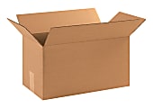 Partners Brand Corrugated Cartons, 17" x 9" x 9", Kraft, Pack Of 25