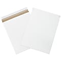 Partners Brand Self-Seal Stayflats® Plus Express Pouch Mailers, 11" x 13 1/2", White, Pack Of 25