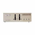 Aten VS0202 2-Port Video Matrix Switch-TAA Compliant - 2 x HD-15 Video In, 2 x HD-15 Video Out, 2 x Audio Line In, 2 x Audio Line Out - 1600 x 1200 @ 60Hz, 800 x 600, 640 x 480
