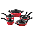 Bergner 10-Piece Aluminum Cookware Set, Retro Red 1 thumbnail image