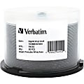 Verbatim CD-R 80min 52X with Digital Vinyl/White Inkjet Printable Surface, Hub Printable - 50pk Spindle 1 thumbnail image