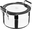 MasterPRO Smart Nesting Stainless-Steel Collection Covered Pot, Soup, 3.6 Qt, Stainless Steel