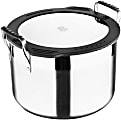 MasterPRO Smart Nesting Stainless-Steel Collection Covered Pot, Stock, 7.3 Qt, Stainless Steel