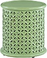 Powell Ismail Side Table, 18"H x 17"W x 17"D, Green