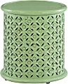 Powell Ismail Side Table, 18"H x 17"W x 17"D, Green 1 thumbnail image