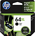HP 64XL Black High-Yield Ink Cartridge, N9J92AN