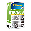 Filtrete™ 16 x 25 x 4 Air Filter, 2 HVAC Filters, MPR 700, Merv 8, Dust, Pollen & Pet Dander, 12 Month Pleated 4 Inch Electrostatic Air Filters 1 thumbnail image