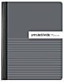 Office Depot® Brand Composition Book, 7-1/2" x 9-3/4", Unruled/Wide Ruled, 100 Sheets, Gray/White