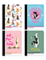 Inkology Composition Books, 7-1/2" x 9 3/4", College Ruled, 200 Pages (100 Sheets), Yoga Cats & Dogs, Pack Of 12 Books 1 thumbnail image