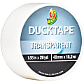 Duck Transparent Duct Tape - 20 yd Length x 1.90" Width - 1 Each - Transparent, Clear