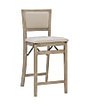 Linon Baker Pad Back Folding Counter Stool, Gray Wash/Beige 1 thumbnail image