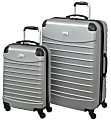 Overland Geoffrey Beene 2-Piece Hardside Luggage Set, Silver