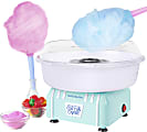 Nostalgia Electrics Hard & Sugar-Free Candy Cotton Candy Maker, 9"H x 11-1/4"W x 11-1/4"D, Aqua