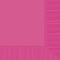 Amscan Lunch Napkins, 6-1/2" x 6-1/2", Bright Pink, 100 Napkins Per Pack, Case Of 4 Packs