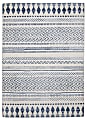 Linon Washable Outdoor Area Rug, Gebert, 5' x 7', Ivory/Blue 1 thumbnail image