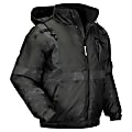 Ergodyne GloWear 8377EV Thermal-Enhanced Visibility Quilted Bomber Jacket, Medium, Black