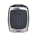 Optimus H-7004 Room Heater - Ceramic - Electric - 1000 W to 1500 W - 2 x Heat Settings - 150 Sq. ft. Coverage Area - 1500 W - 120 V AC - 12.50 A - Portable - Silver, Gray