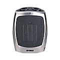 Optimus H-7004 Room Heater - Ceramic - Electric - 1000 W to 1500 W - 2 x Heat Settings - 150 Sq. ft. Coverage Area - 1500 W - 120 V AC - 12.50 A - Portable - Silver, Gray 1 thumbnail image