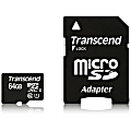 Transcend 64 GB Class 10/UHS-I microSDXC - 400x Memory Speed - Lifetime Warranty 1 thumbnail image