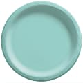Amscan Round Paper Plates, Robin’s Egg Blue, 6-3/4”, 50 Plates Per Pack, Case Of 4 Packs 1 thumbnail image