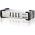 Aten CS1734A KVM Switch - 4 x 1 - 4 x SPDB-15 Keyboard/Mouse/Video, 2 x Type A USB, 4 x Microphone, 4 x Audio 1 thumbnail image