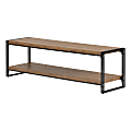 South Shore Gimetri TV Stand For 65" TVs, Rustic Bamboo