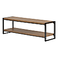 South Shore Gimetri TV Stand For 65" TVs, Rustic Bamboo 1 thumbnail image