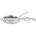 Cuisinart Skillet With Helper And Cover, 12", Silver 1 thumbnail image