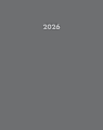 2026 Willow Creek Press Monthly Booklet Planner, 7-1/2" x 9-1/2", Basic Gray, January To December, 57858 1 thumbnail image